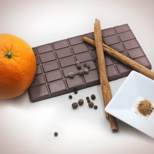 Xocolata amb llet – Taronja, especies xineses, pebre, canyella